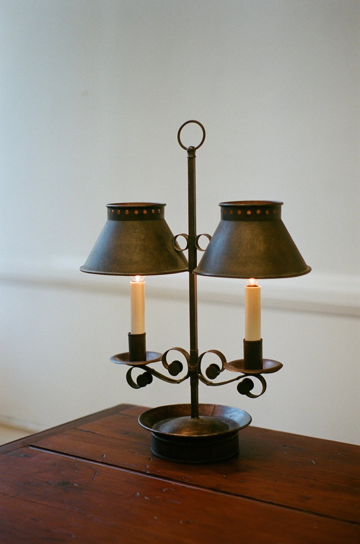 Forged Iron Lamp, Circa 1920's-1930's