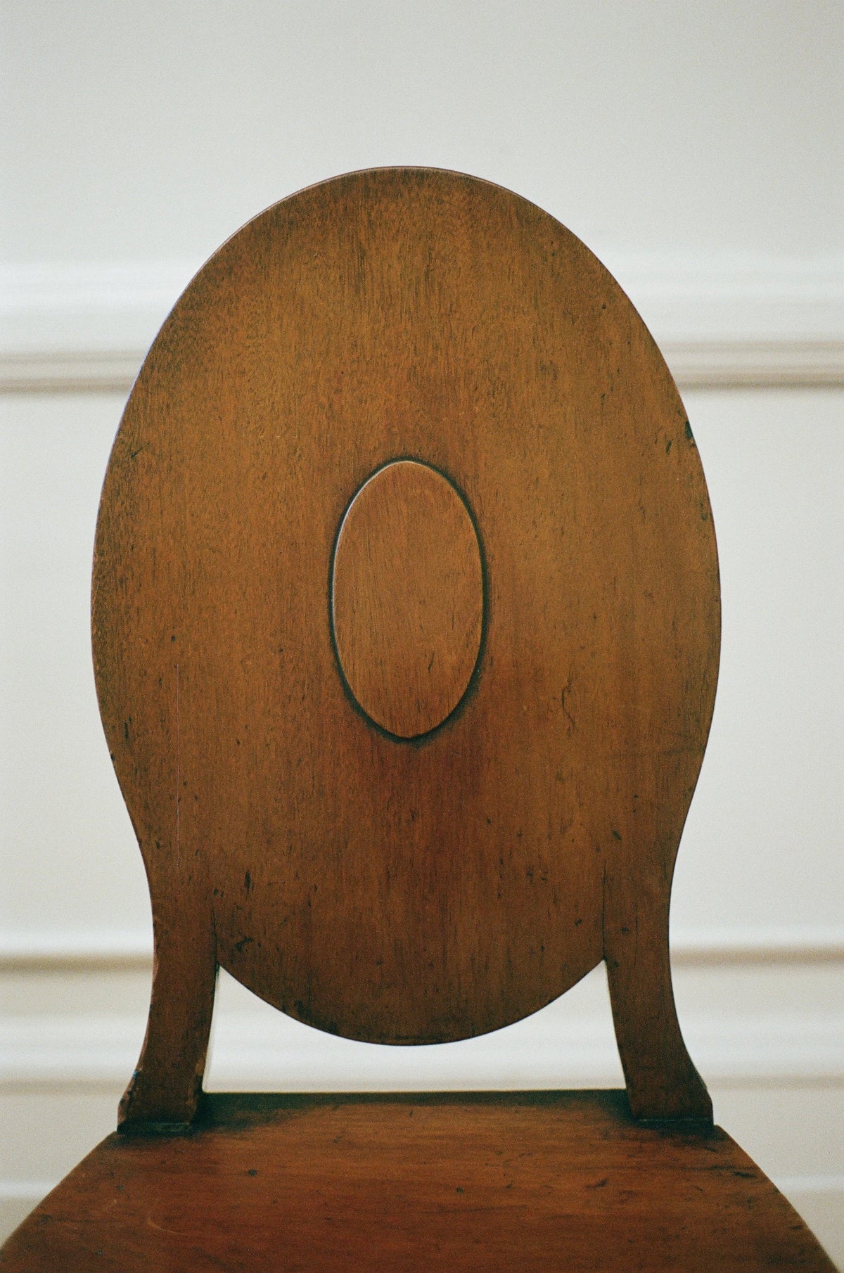 Set of Four George III Mahogany Hall Chairs, Circa 1780