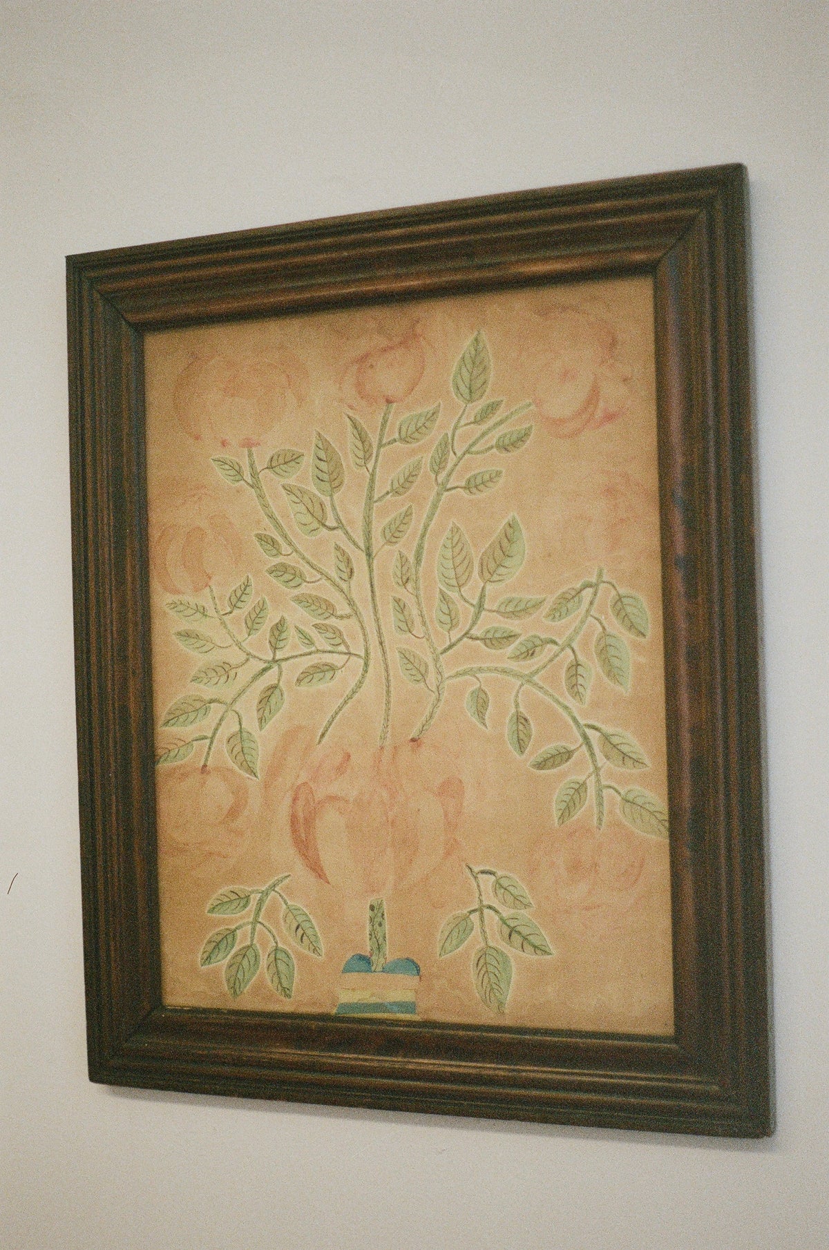 Peonies Watercolor, Early 19th Century