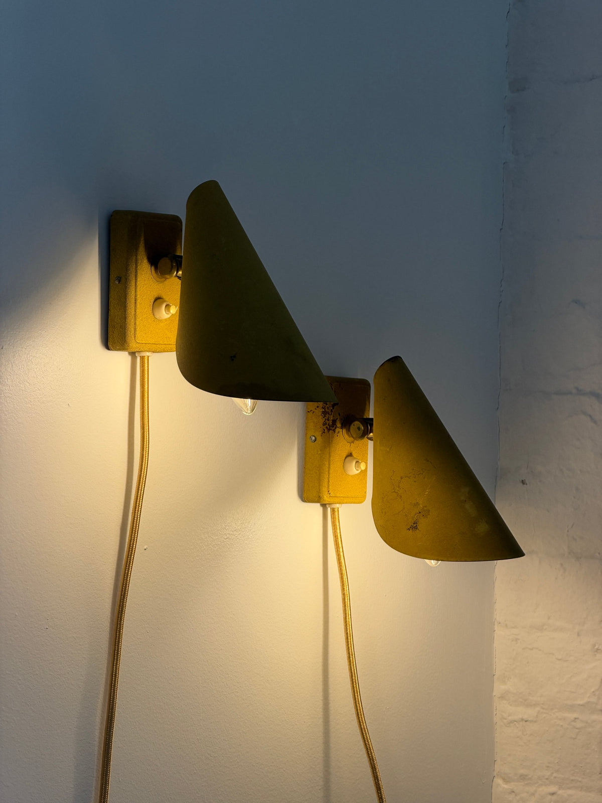 Pair of 1950s Swedish Wall Sconces by EWÅ Värnamo