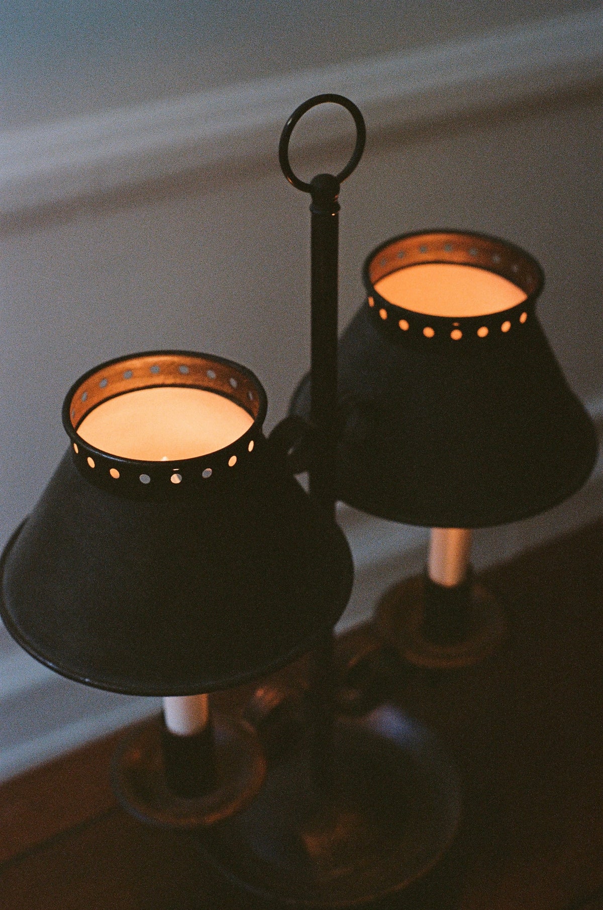 Forged Iron Lamp, Circa 1920's-1930's