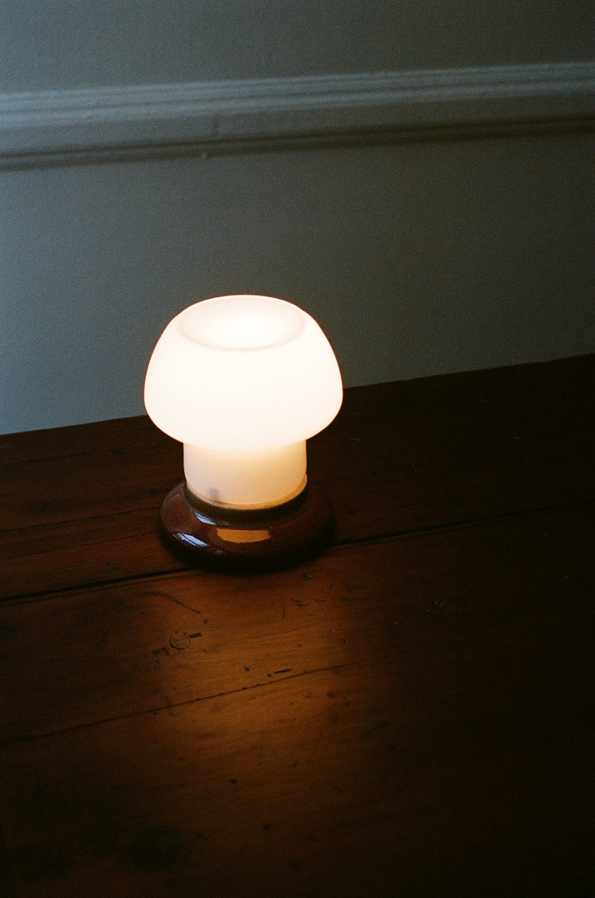 1960s Ivan Jakes Glass & Ceramic Table Lamps - a Pair