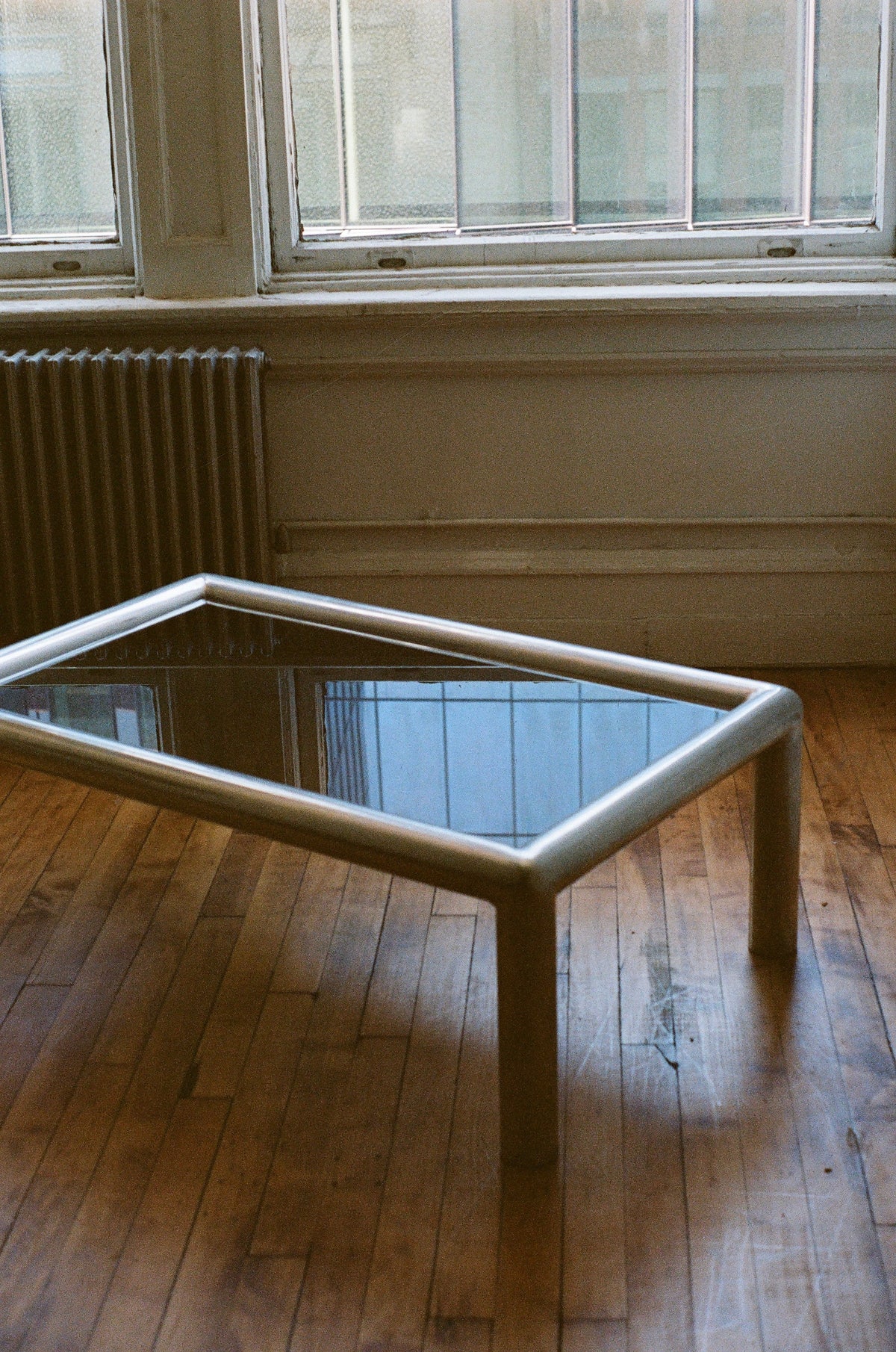 John Mascheroni “Tubo” Aluminum Coffee Table, Circa 1967