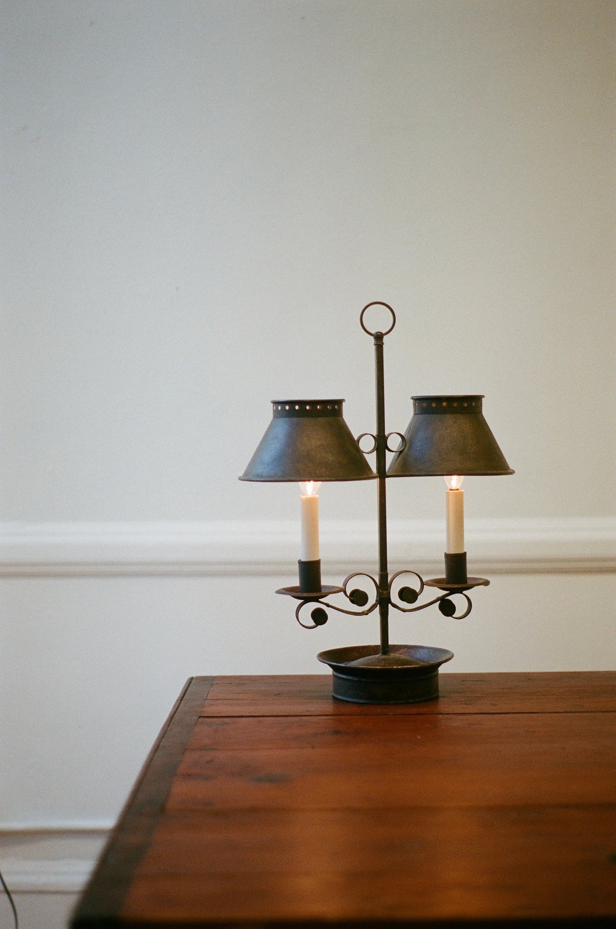 Forged Iron Lamp, Circa 1920's-1930's