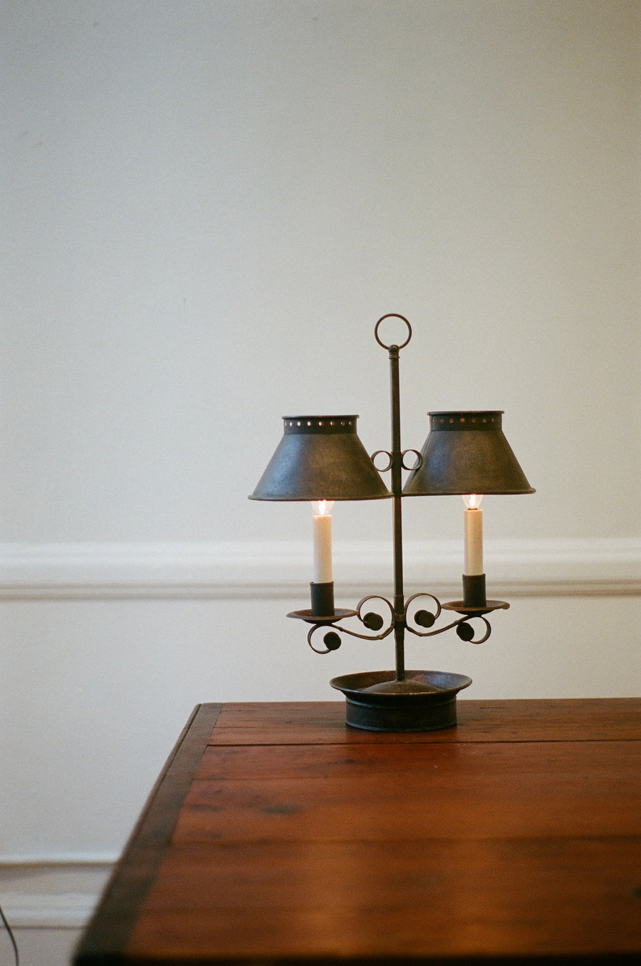 Forged Iron Lamp, Circa 1920's-1930's