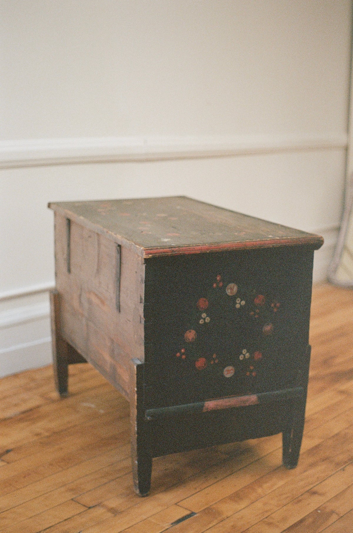 19th Century Scandinavian Folk Painted Blanket Chest