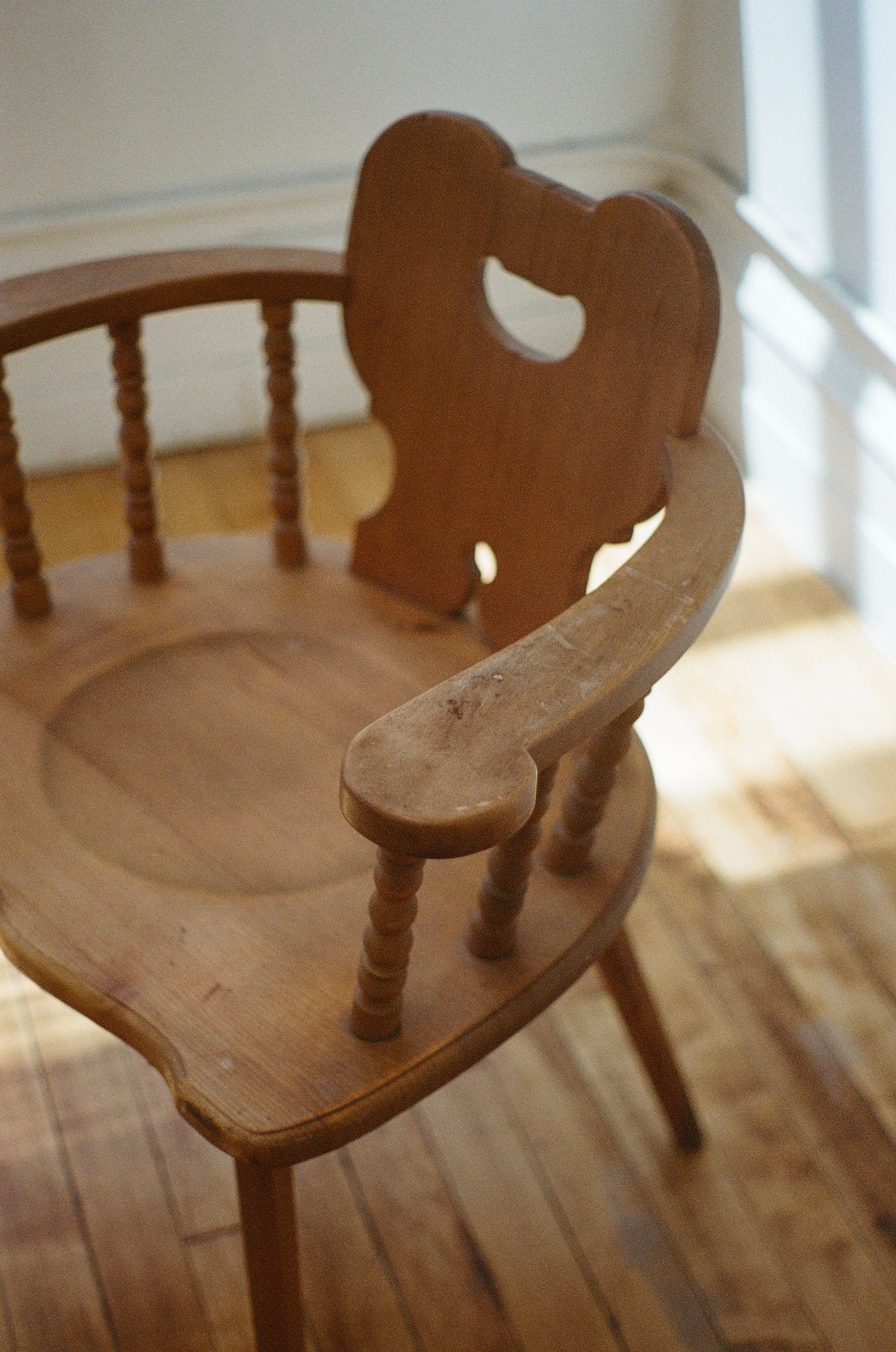 Mid 19th Century Swiss Pine Farm House Armchair