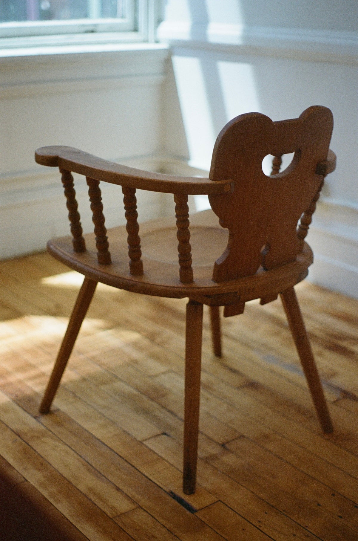 Mid 19th Century Swiss Pine Farm House Armchair